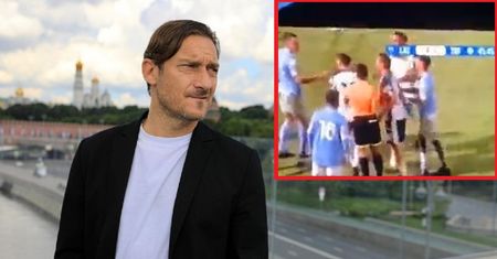 Francesco Totti jak za dawnych lat. Na wszystko patrzyły dzieci