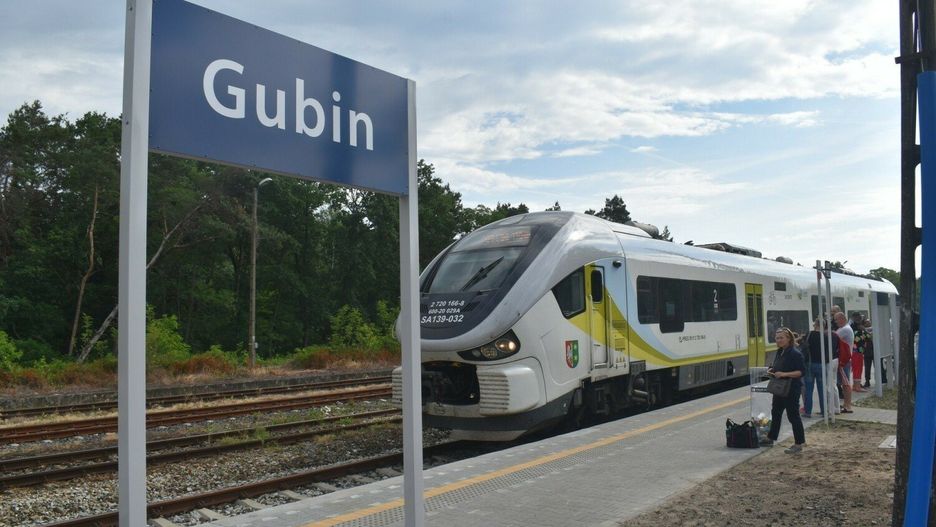 Pociąg z Zielonej Góry do Gubina