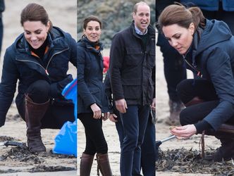 Księżna Kate ratuje środowisko, zbierając śmieci w kurteczce za 1800 złotych (FOTO)