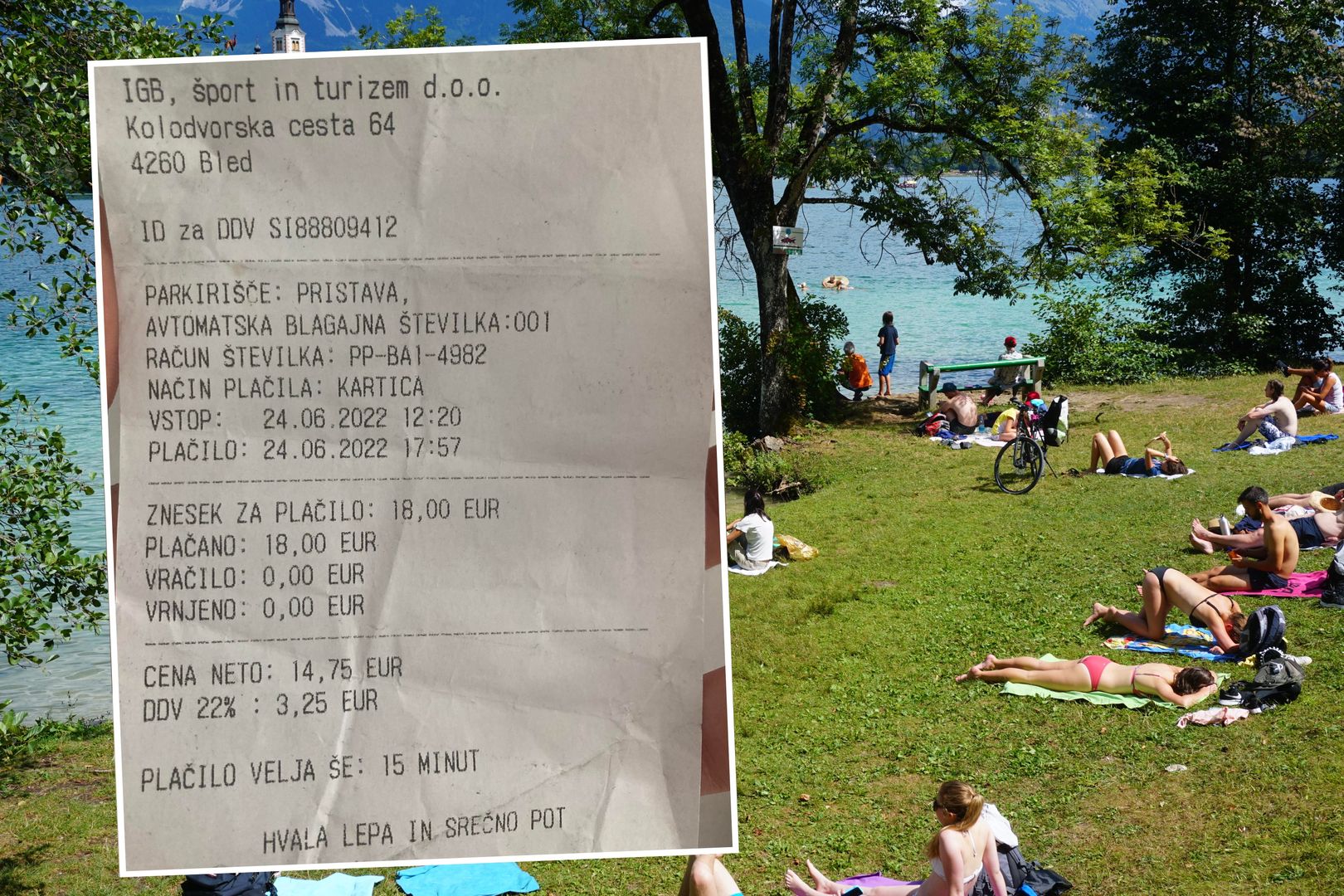 Poszli nad jezioro na kilka godzin. Za parking musieli zapłacić prawie 90 zł