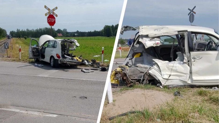 Wypadek na przejeździe kolejowym