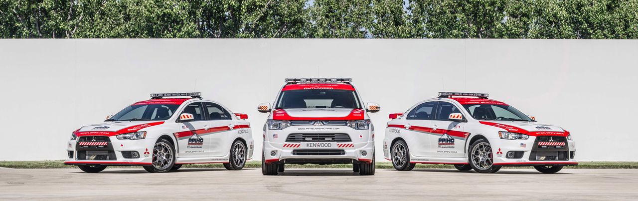 The completely redesigned 2014 Mitsubishi Outlander crossover will be the âOfficial Safety Vehicleâ for the 91st running of the Pikes Peak International Hill Climb (PPIHC) to be held on June 30, 2013. The legendary Mitsubishi Lancer Evolution high-performance sports sedan will also join the dynamic new 2014 Mitsubishi Outlander crossover as a supplemental safety vehicle.