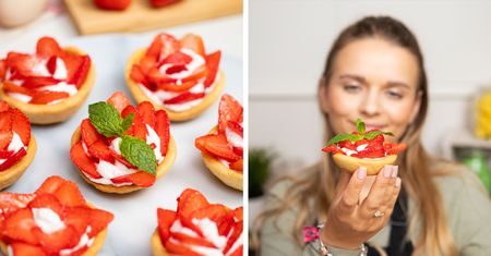 Tartaletki różyczki wyglądają tak pięknie, że szkoda zjadać. Warto się przekonać, bo smakują obłędnie