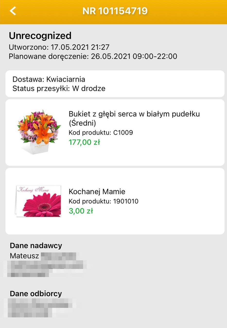 Poczta Kwiatowa znowu zawiodła. Kwiaty nie dotarły na Dzień Matkiock, Facebook)