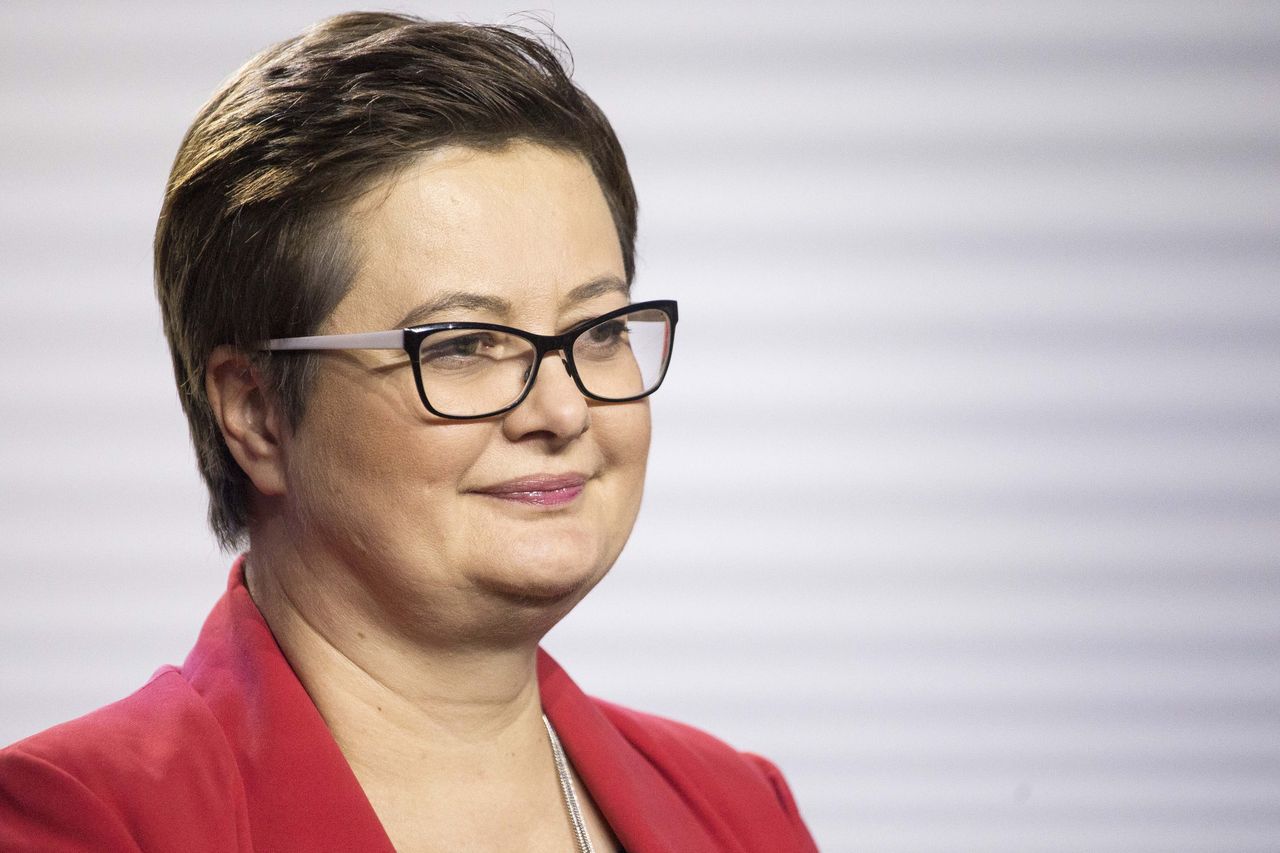 Katarzyna Lubnauer została przeproszona przez byłego pracownika Straży Marszałkowskiej. (Photo by Maciej Luczniewski/NurPhoto via Getty Images)