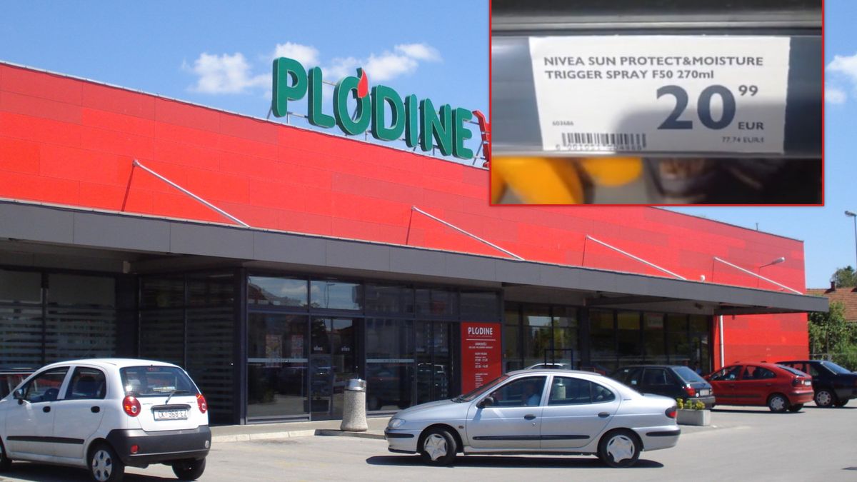 Ceny w chorwackim markecie.