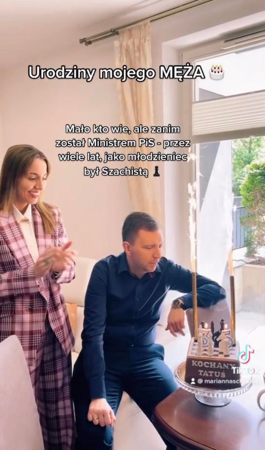 Marianna Schreiber organizuje 35. urodziny męża