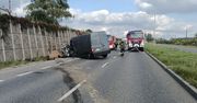 Kielce. Wypadek trzech pojazdów. Są ranni