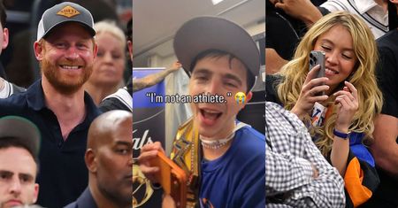 Gwiazdy dokazują na finale NBA: Harry bez Meghan Markle, Sydney Sweeney z ukochanym i Timothee Chalamet cały w szampanie (ZDJĘCIA)