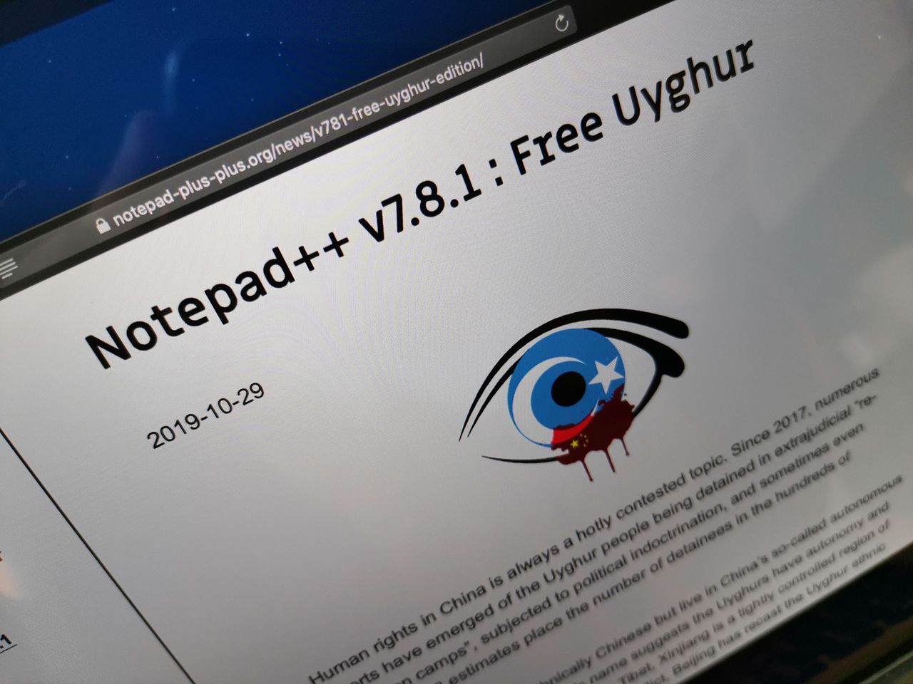 Nowy Notepad++ ściągnął gniew Chin i DDoS. Znów poszło o muzułmanów w ChRL