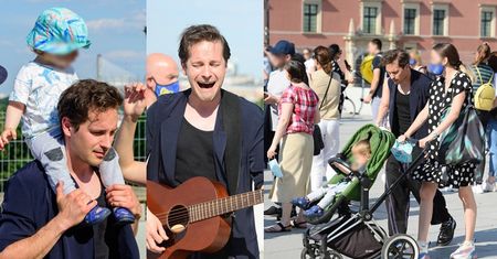Opiekuńczy Krzysztof Zalewski zabrał rodzinę na protest artystów (ZDJĘCIA)