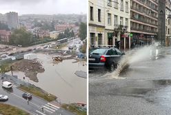 Ulewa dotarła do Krakowa. Woda w szpitalu i problemy z przejazdami