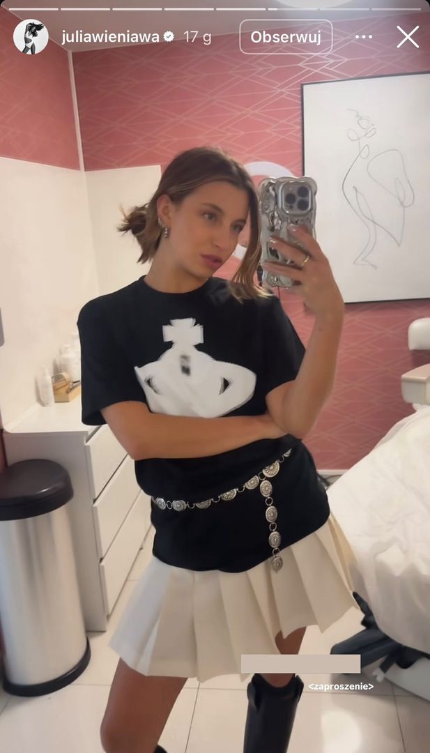 Julia Wieniawa w modnej stylizacji