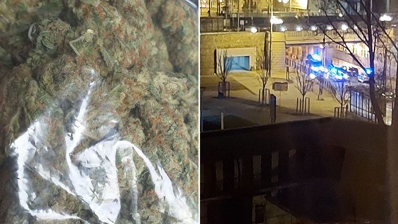 Pościg za kierowcą mercedesa na ul. Kunickiego - w środku były narkotyki