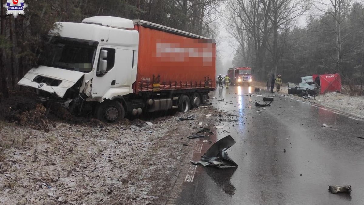 23-latka zderzyła się z tirem. Poniosła śmierć na miejscu 