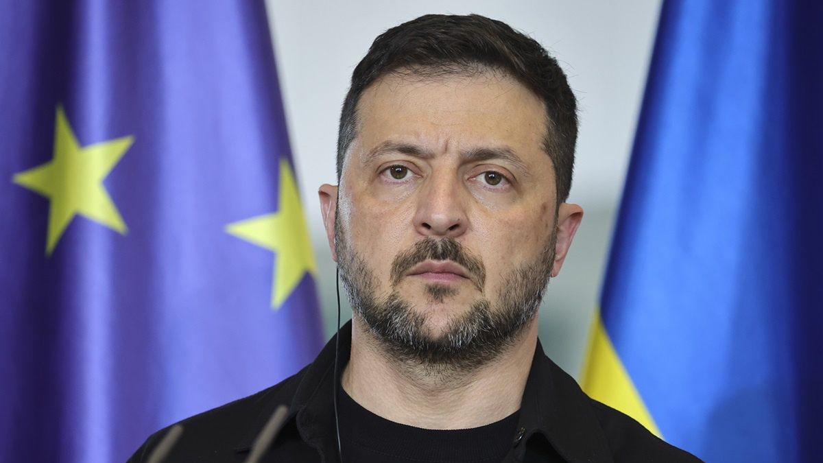 Wołodymyr Zełeński, prezydent Ukrainy.