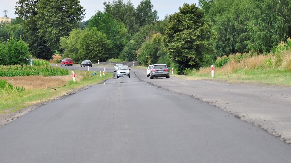Remont drogi DK82 Łęczna - Stara Wieś