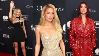 Gwiazdy szaleją z kreacjami na "beforze" przed galą Grammy: Kylie Minogue, Paris Hilton, Dua Lipa (ZDJĘCIA)