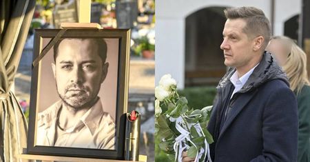 Pogrzeb Cezarego Olszewskiego. Tancerza pożegnali bliscy i przyjaciele. Nie zabrakło Rafała Mroczka (ZDJĘCIA)
