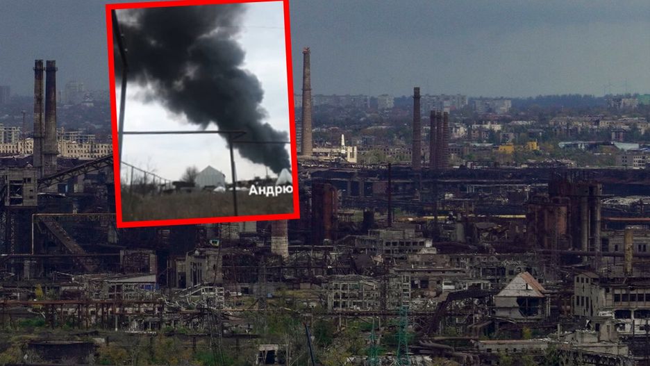 Wybuch magazynu nieopodal Mariupola