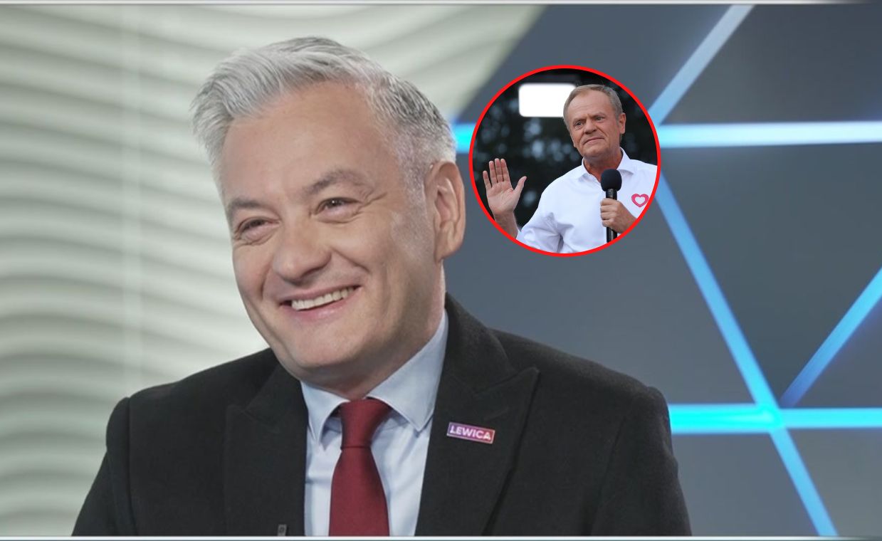 Tusk "zjada" koalicjantów? Biedroń zaczął się śmiać