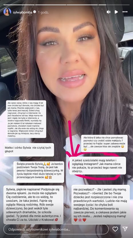 Sylwia Bomba reaguje na krytykę nagrania z córką