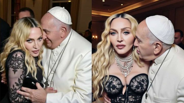 Madonna szokuje fotkami z papieżem Franciszkiem