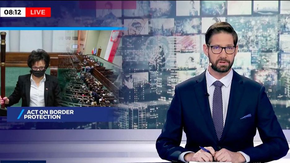 Prowadzący TVP World Donald Arleth 