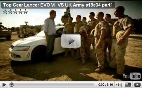 Top Gear: czy Mitsubishi Lancer da radę brytyjskiej armii?