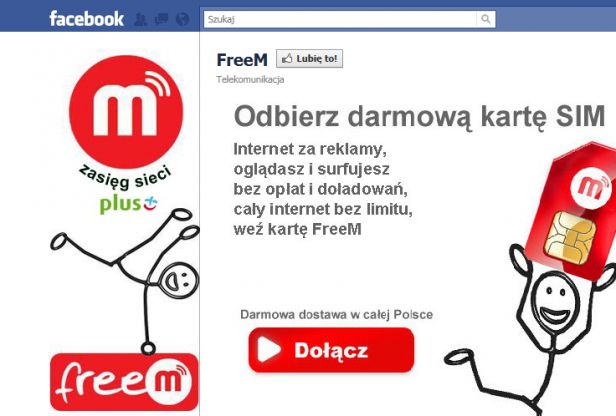 FreeM uruchamia sklep na Facebooku 2