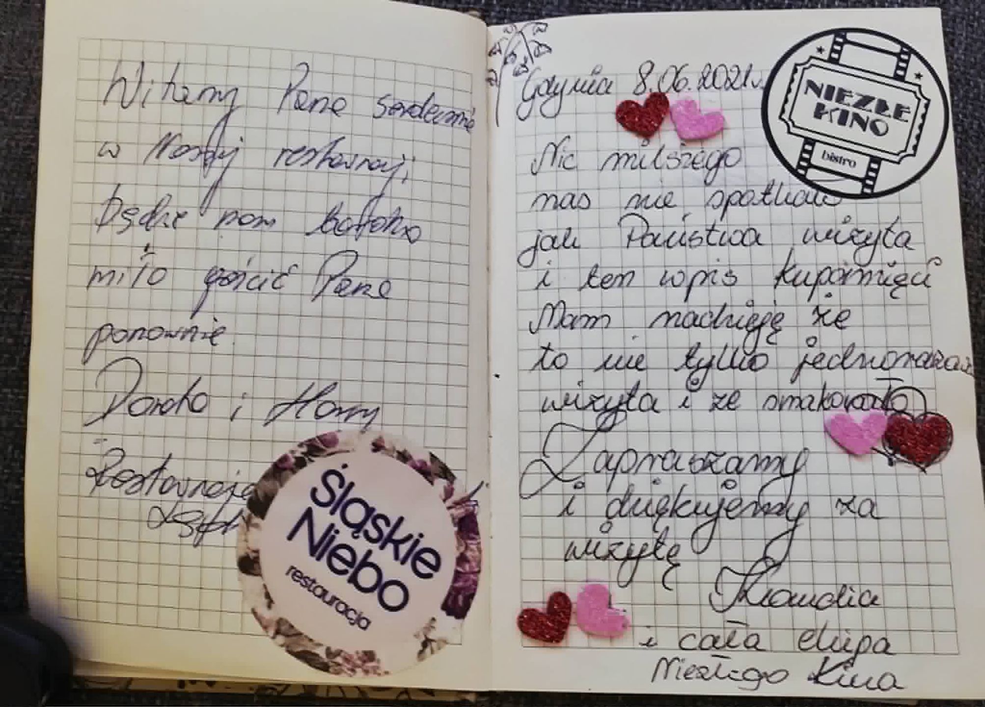 Wpisy z notesu pamiątkowego Macieja Gałana