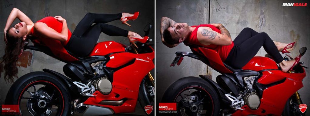 Damsko-męska sesja na Ducati Panigale