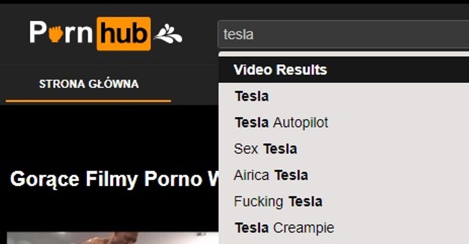 Fraza "tesla" jest już często wpisywana w wyszukiwarkę serwisu