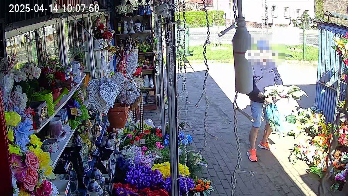 Katowice: Rabuś zabrał stroik z kwiaciarni