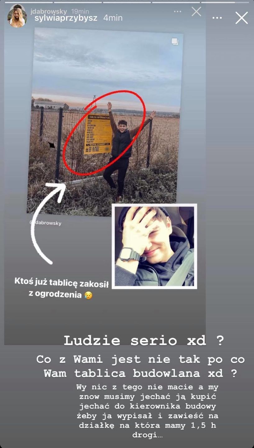Posesja Jana Dąbrowskiego i Sylwii Przybysz splądrowana