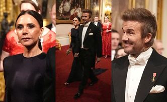 David i Victoria Beckhamowie emanują elegancją podczas kolacji u króla Karola III