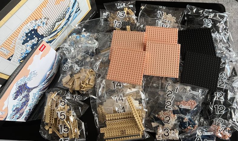 "Wielka fala" Hokusaia z LEGO