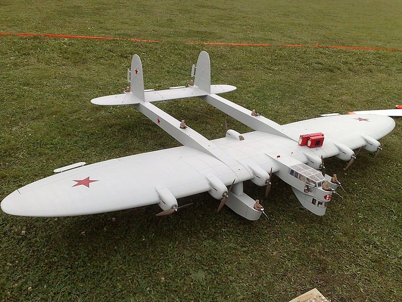 Model samolotu Kalinin K-7 (Fot. Wikimedia Commons)