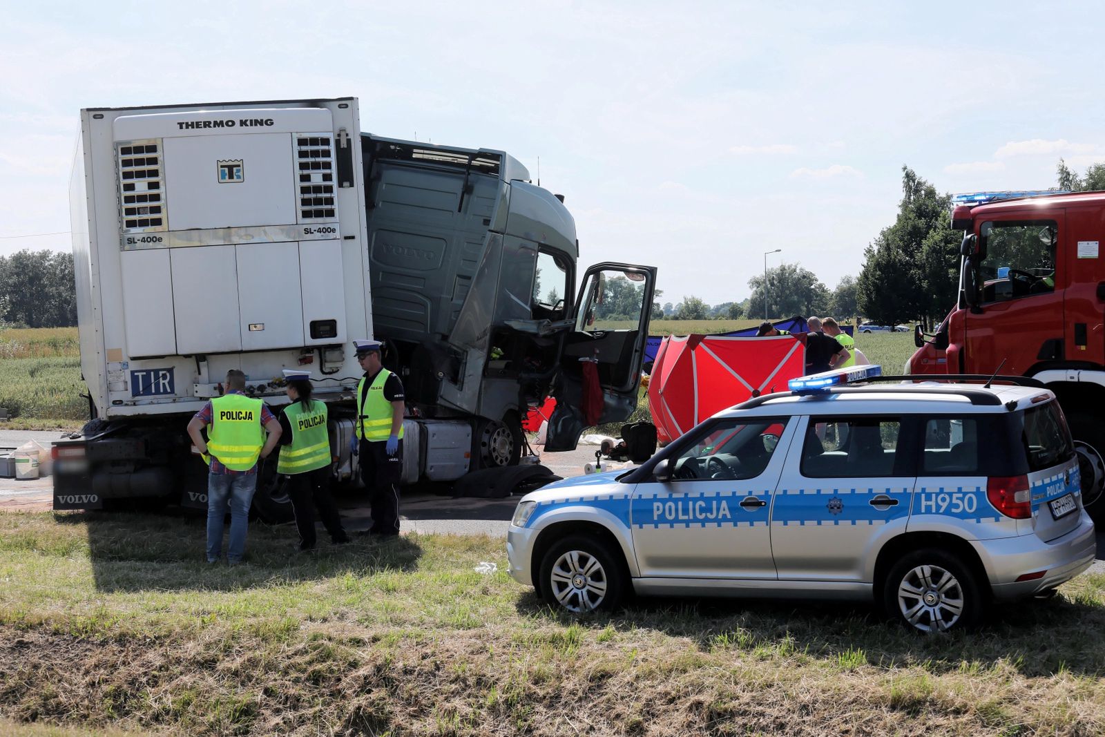 Koszmarny wypadek w Elżbietowie. Nie żyje 3 dzieci