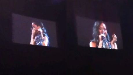 Rihanna płacze na koncercie!
