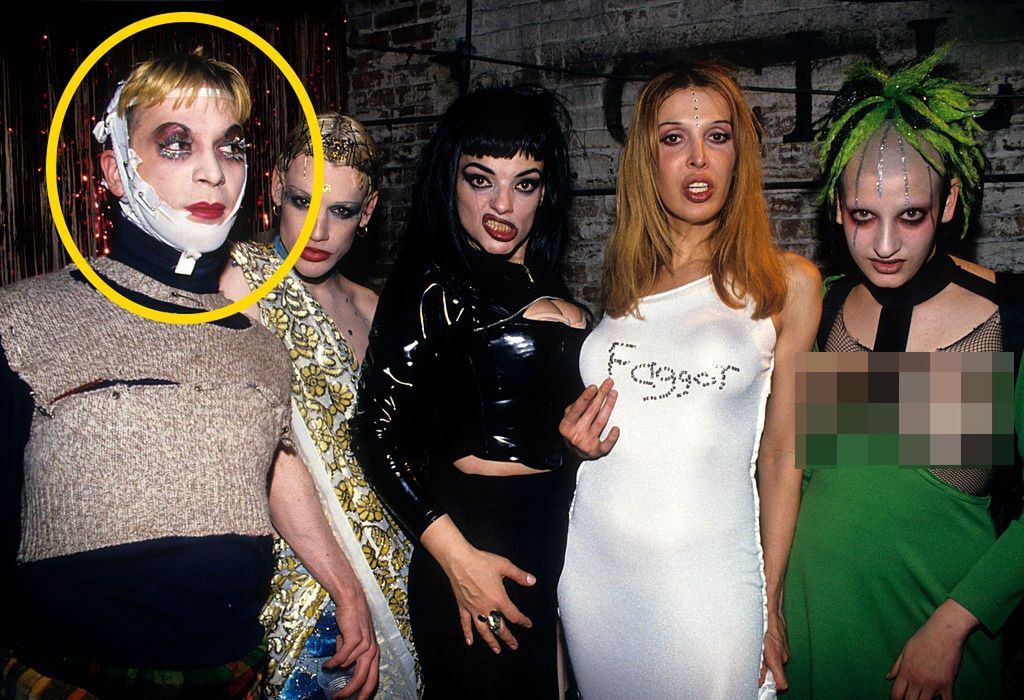 Michael Alig i inni członkowie Club Kids w 1993 r.