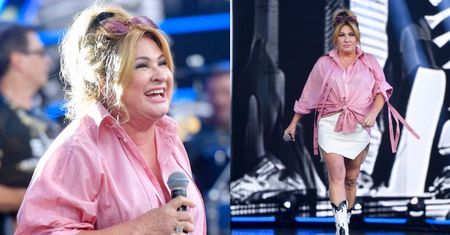 Beata Kozidrak paraduje po opolskiej scenie w KUSEJ MINI. Imponująca forma? (ZDJĘCIA)