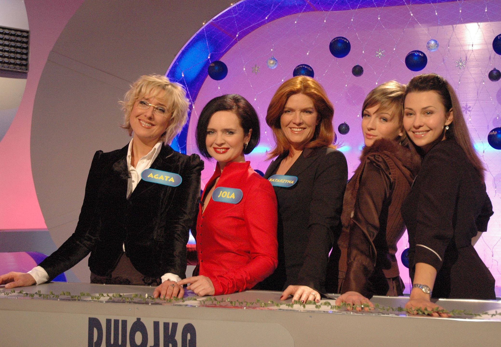 Agata Młynarska, Jolanta Fajkowska, Katarzyna Dowbor, Katarzyna Obara i Anna Popek, 2005 r.