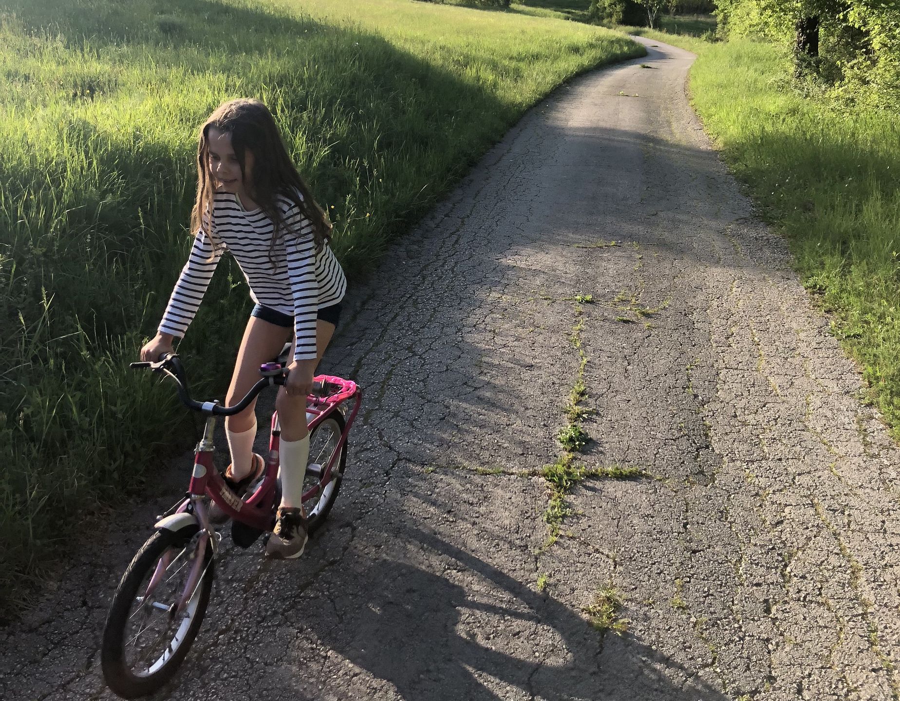 Józia na rowerze