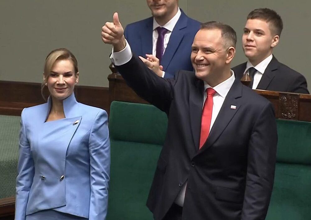 Karol Nawrocki z żoną