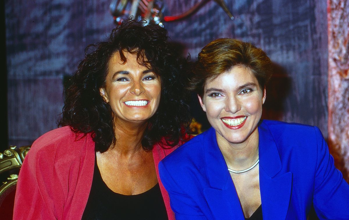Teresa Orlowski podczas występu w talk-show w 1994 roku