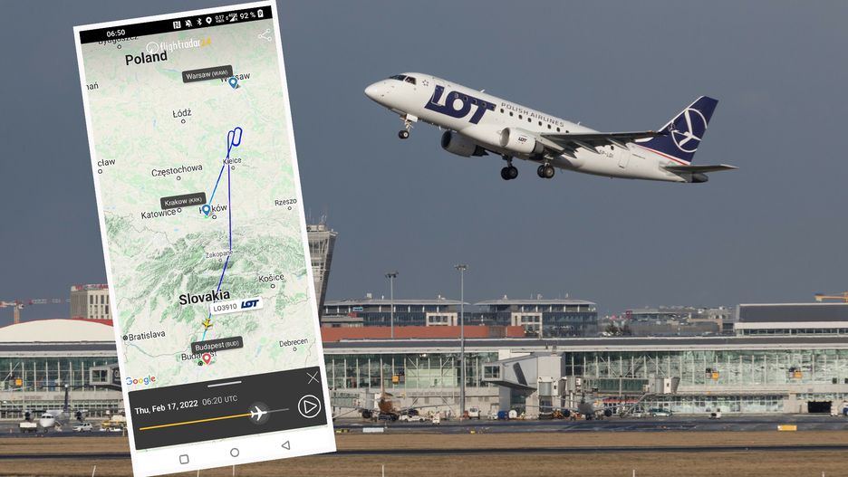 Wiatr uniemożliwia lądowanie w Warszawie. Samoloty skierowane do Budapesztu 