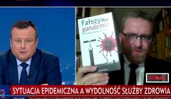 Grzegorz Braun zdjęty z wizji w „Forum” TVP Info za eksponowanie książki „Fałszywa pandemia”