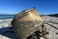 Australijska Agencja Kosmiczna: Dziwny obiekt na plaży przy Jurien Bay to część indyjskiej rakiety
