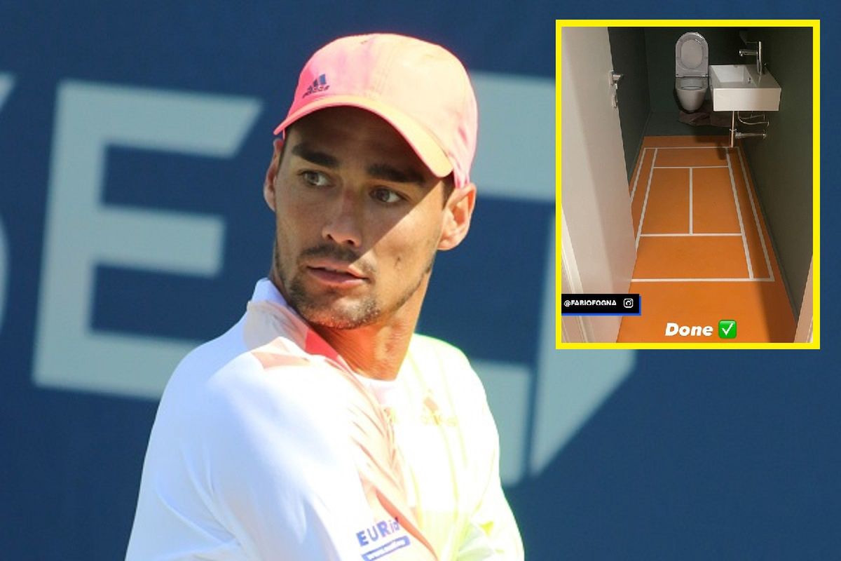 Fabio Fognini pokazał na Instagramie nietypową toaletę